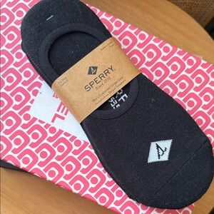 Sperry Men's Charcoal No-Show Socks